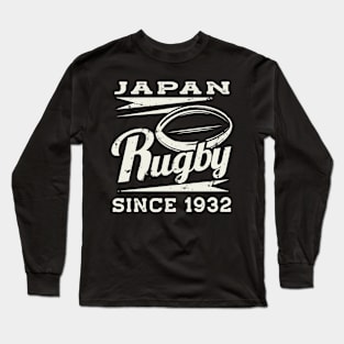 Vintage Japan Rugby Since 1932 Long Sleeve T-Shirt